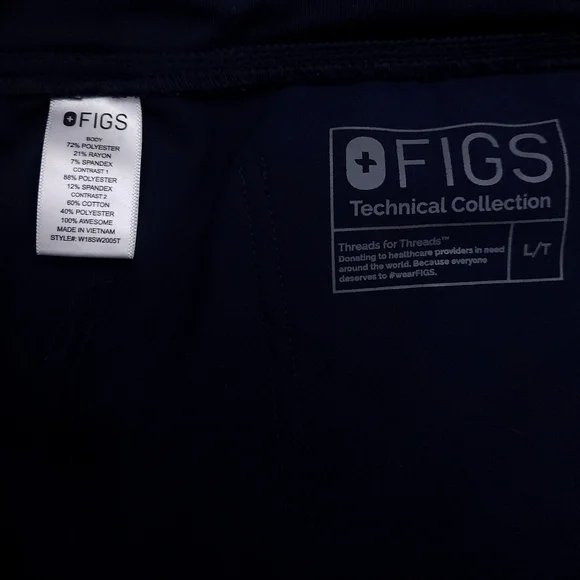 FIGS Zamora Cargo Jogger ~ L/T Large Tall Scrub Pants - Picture 4 of 5